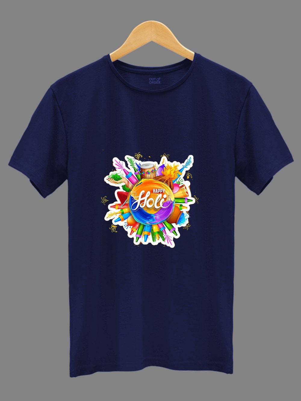 Swara Holi Special Unisex Cotton Holli Special Tshirt Wholesale Shop In Surat
